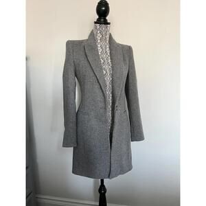 Zara wool blend coat gray XS